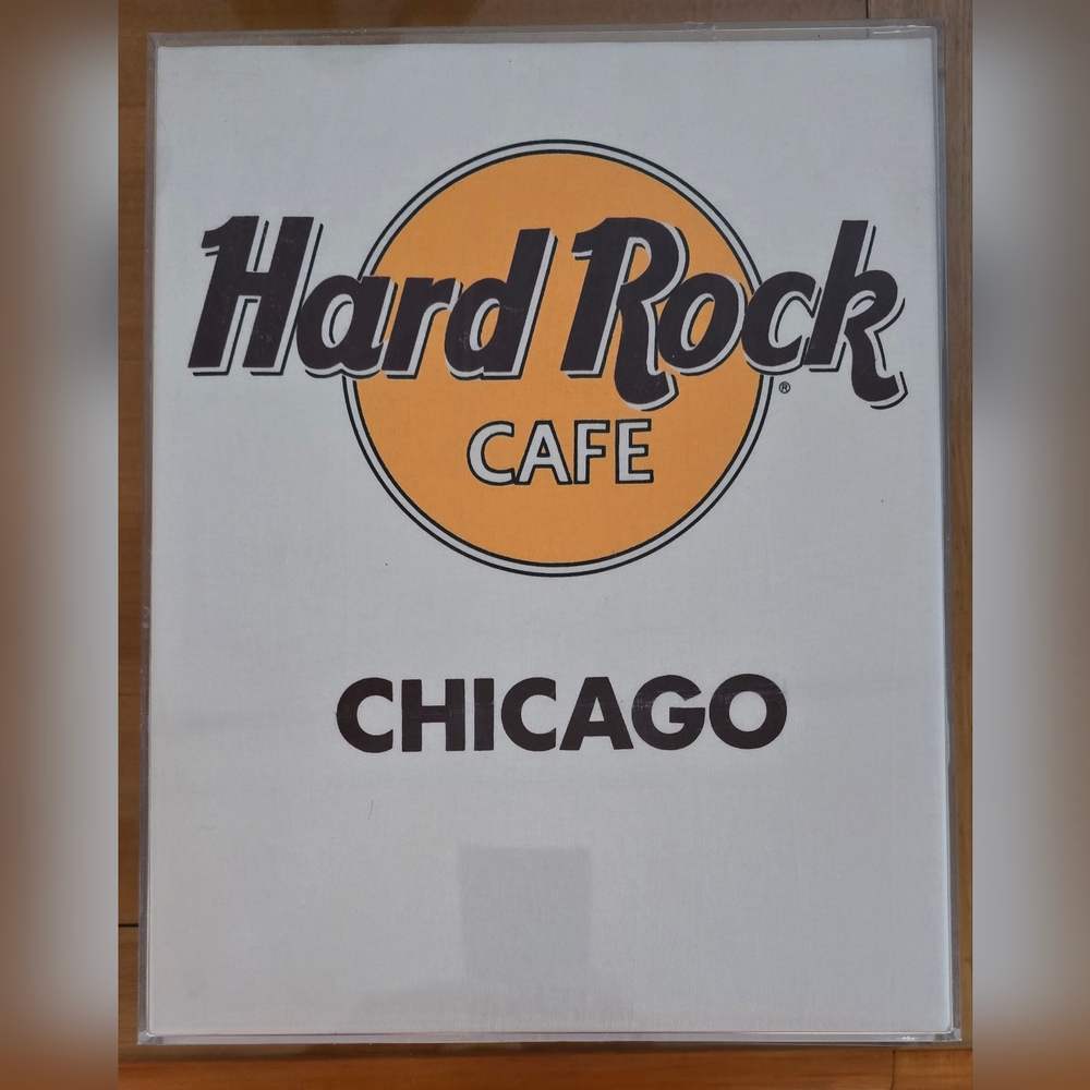 Hard Rock Cafe White and Orange Tee